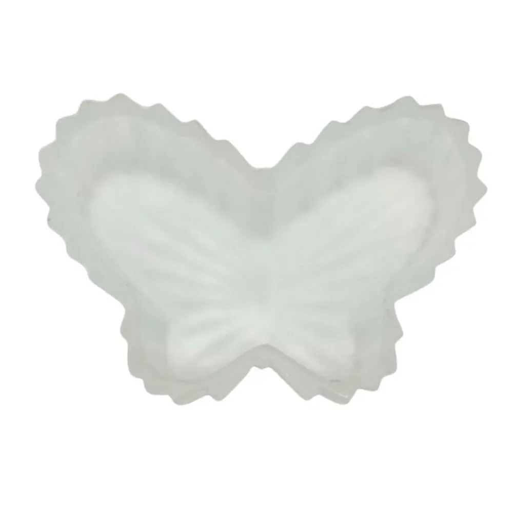Butterfly Shaped Decorative Frosted Glass Jewelry Holder